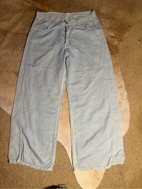 Zara Light Blue Denim-Style Skirt